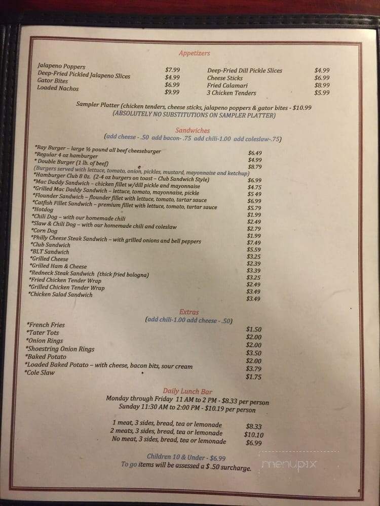 Mac Daddy's - Cross, SC menu_pic