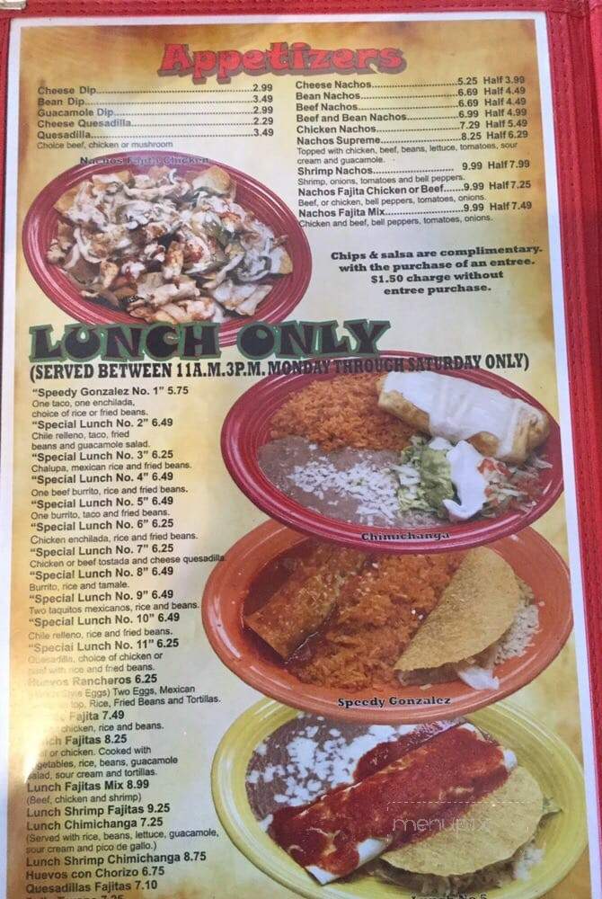 El Camino Real - Warsaw, MO menu_pic