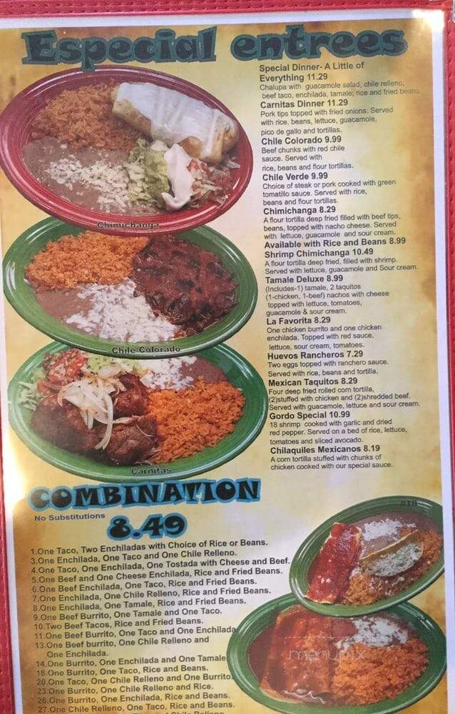 El Camino Real - Warsaw, MO menu_pic