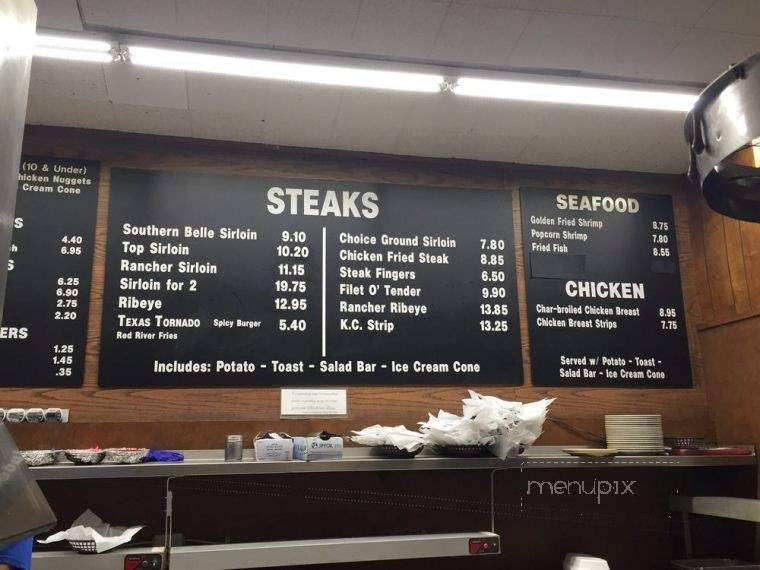 Brian's Steak house - Lubbock, TX menu_pic