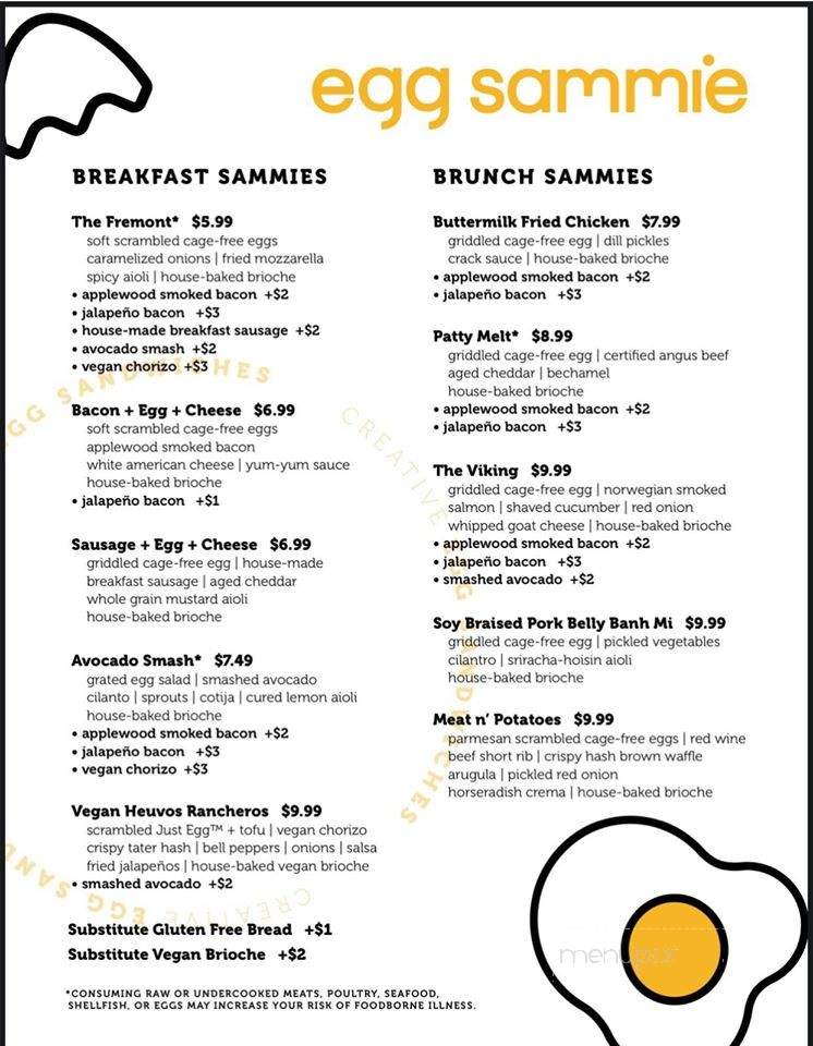 Egg Sammie - Las Vegas, NV menu_pic