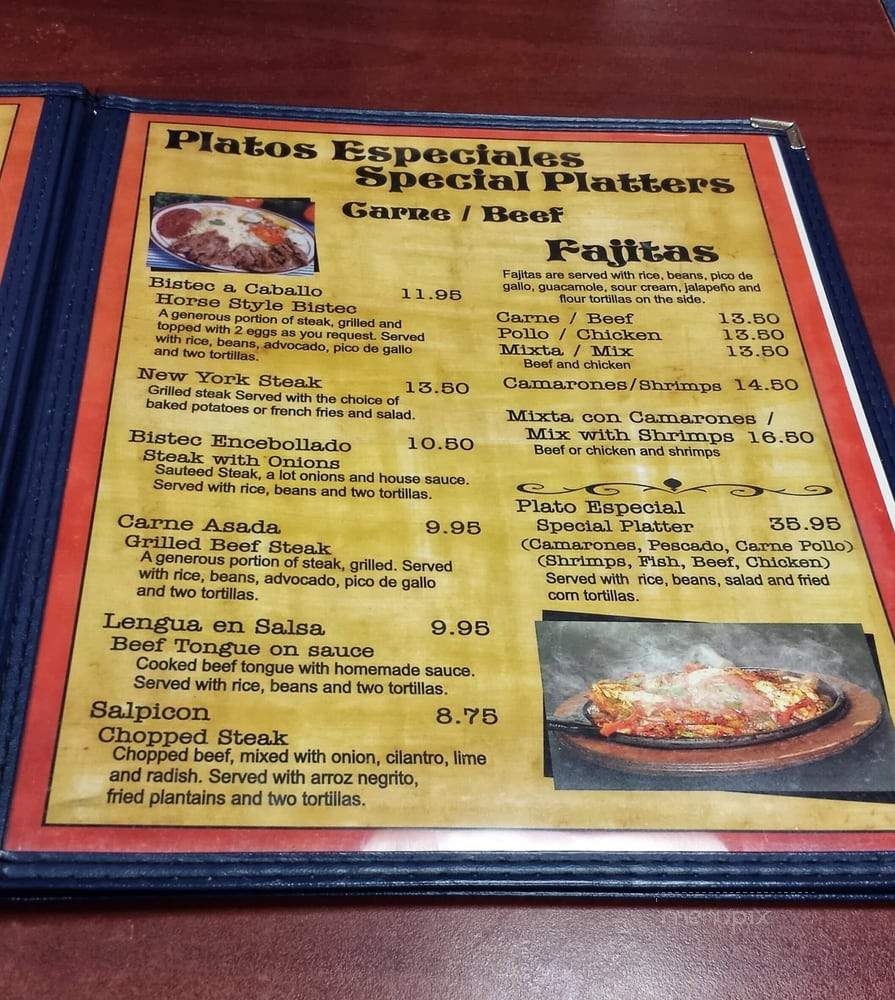 Tipicos El Encanto - Gaithersburg, MD menu_pic