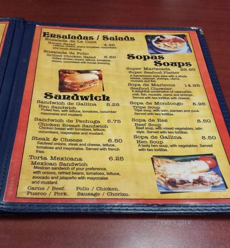 Tipicos El Encanto - Gaithersburg, MD menu_pic
