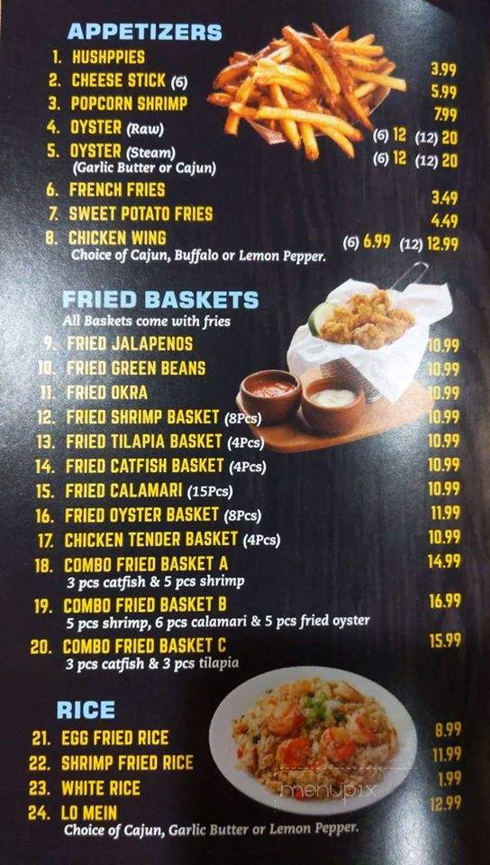 Crazy Crab Seafood - Southfield, MI menu_pic