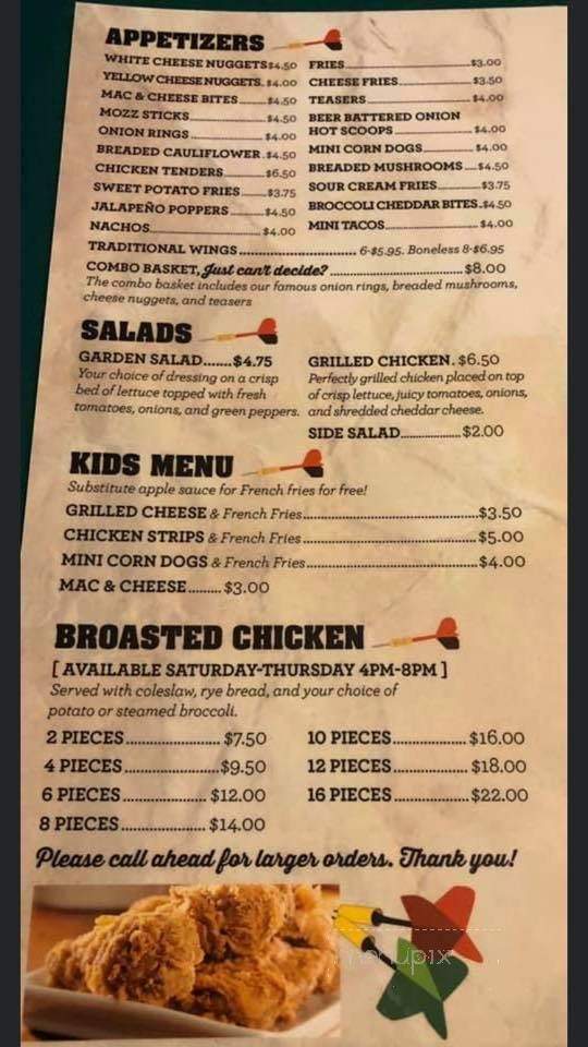 Marytown Tap - New Holstein, WI menu_pic