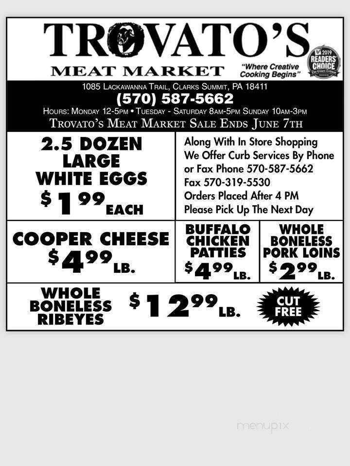 Trovato's Meat Market - Clarks Summit, PA