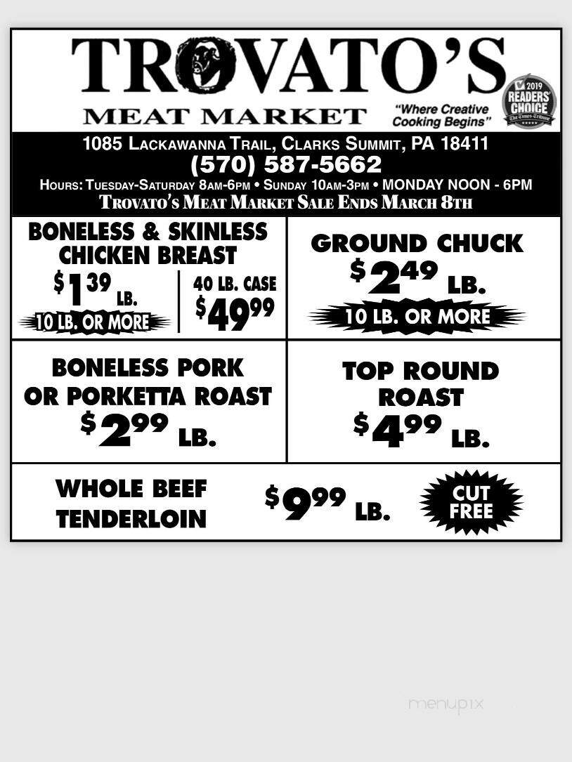 Trovato's Meat Market - Clarks Summit, PA