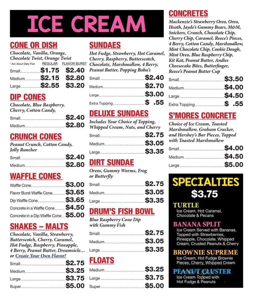 Walton's Ice Cream and More - Smithton, IL menu_pic
