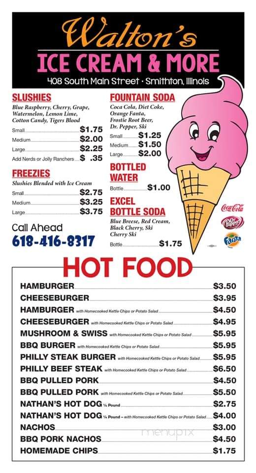 Walton's Ice Cream and More - Smithton, IL menu_pic