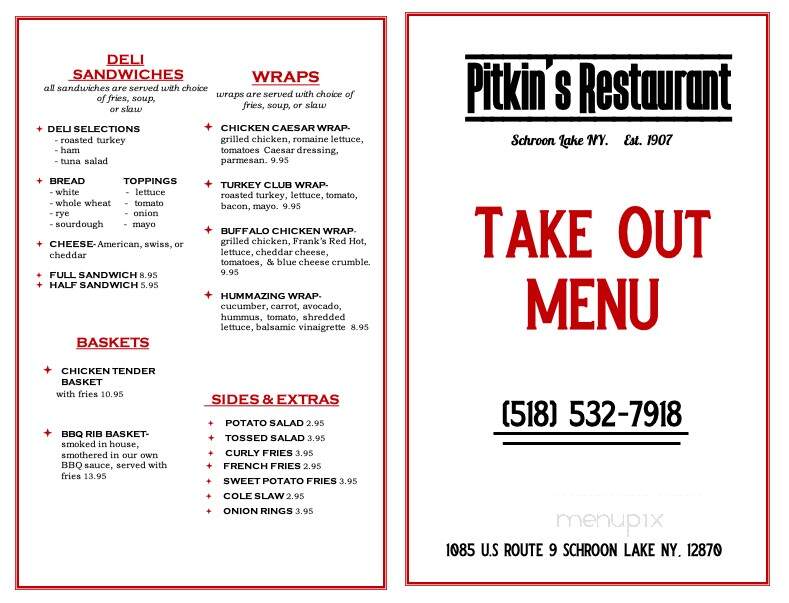Pitkin's Restaurant - Schroon Lake, NY