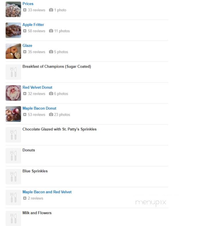 Gibson's Donuts - Memphis, TN menu_pic
