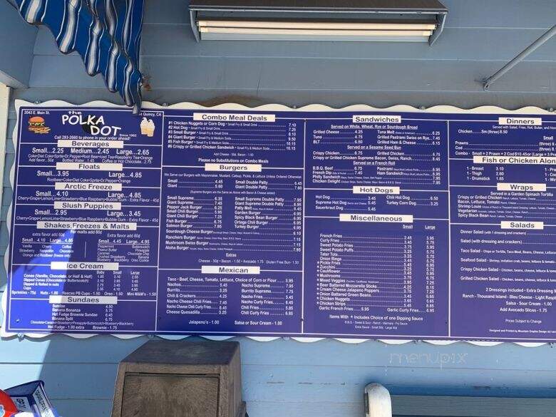 The Polka Dot - Quincy, CA menu_pic