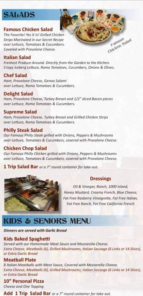 Italian Delight Family Restaurant - South Boston, VA menu_pic