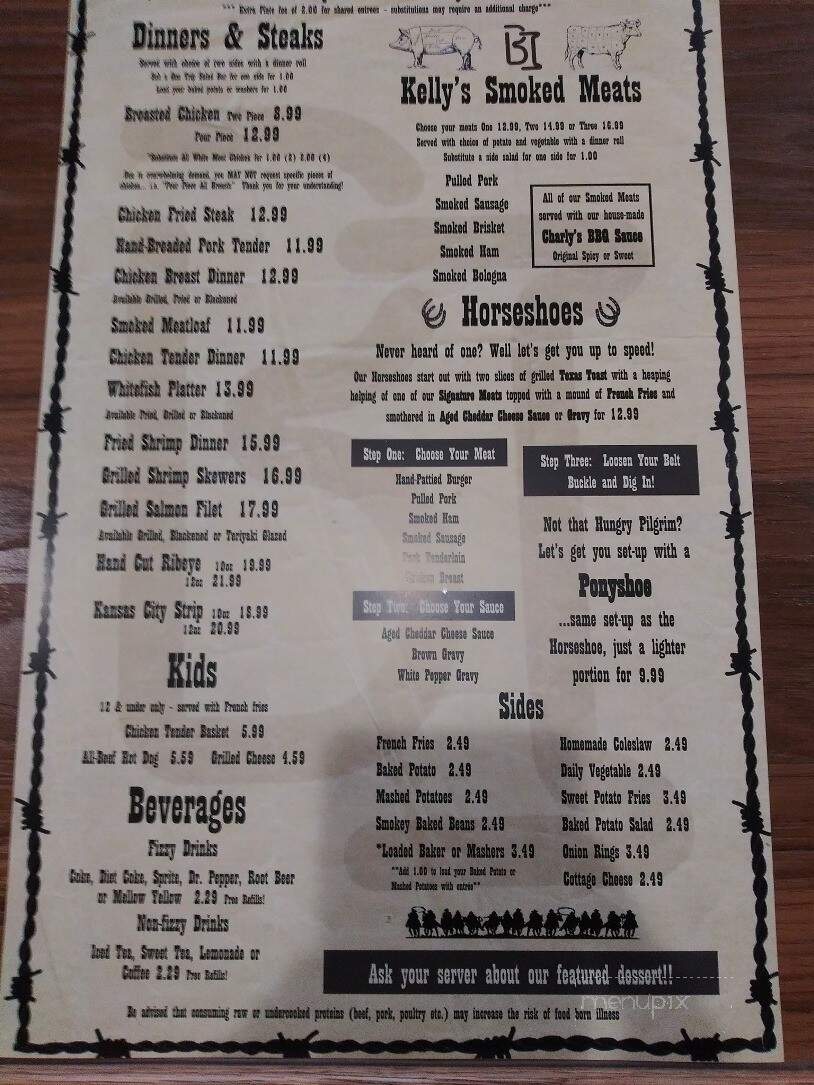 Branding Iron Barbecue - Sunrise Beach, MO menu_pic