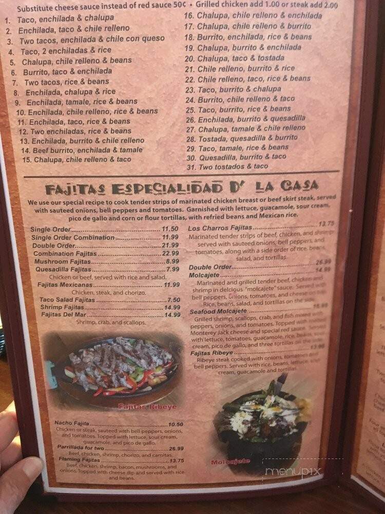 Los Charros - Rushville, IL menu_pic