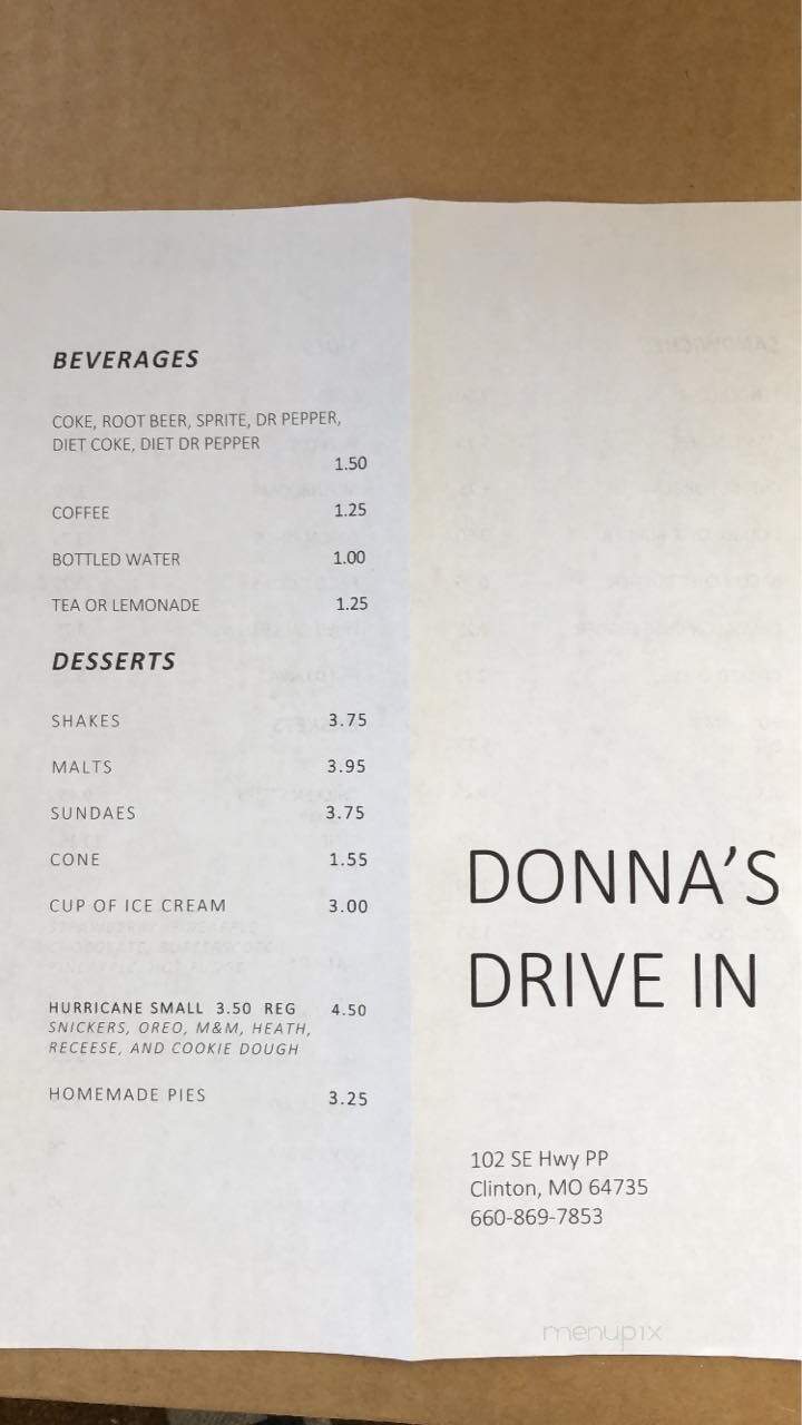 Donna's Drive In - Clinton, MO