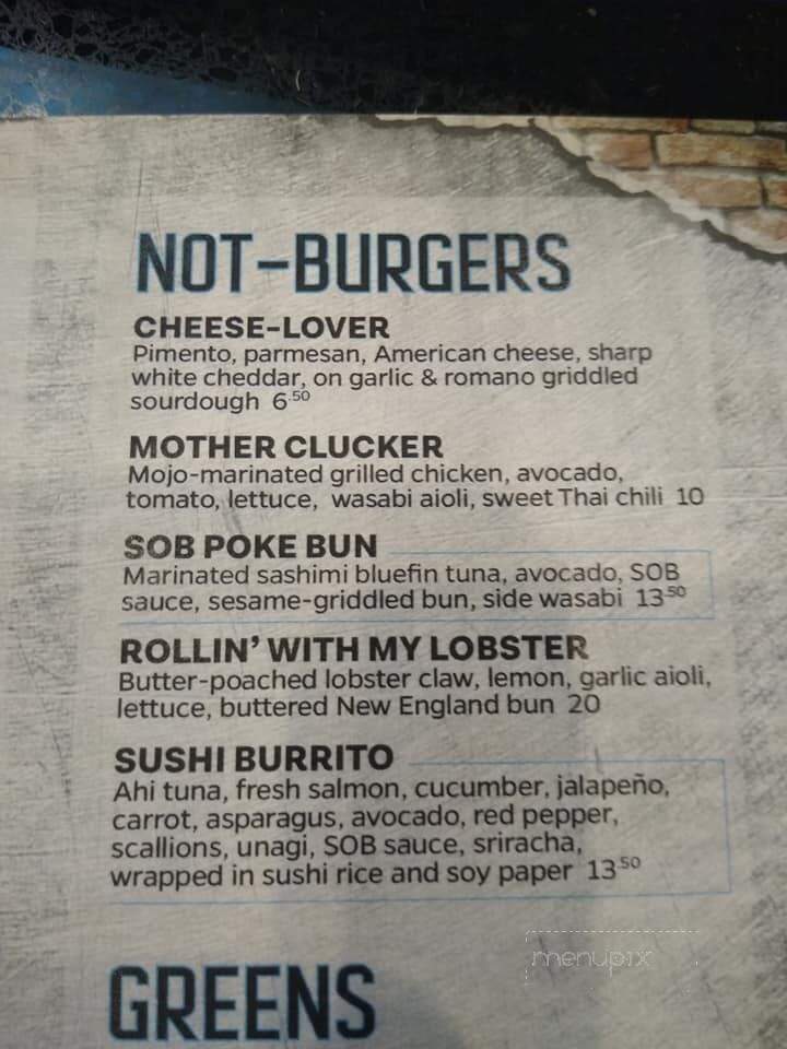 SOB - Peru, IL menu_pic