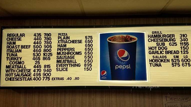 Hoboken Sub Shop - Benton, PA menu_pic