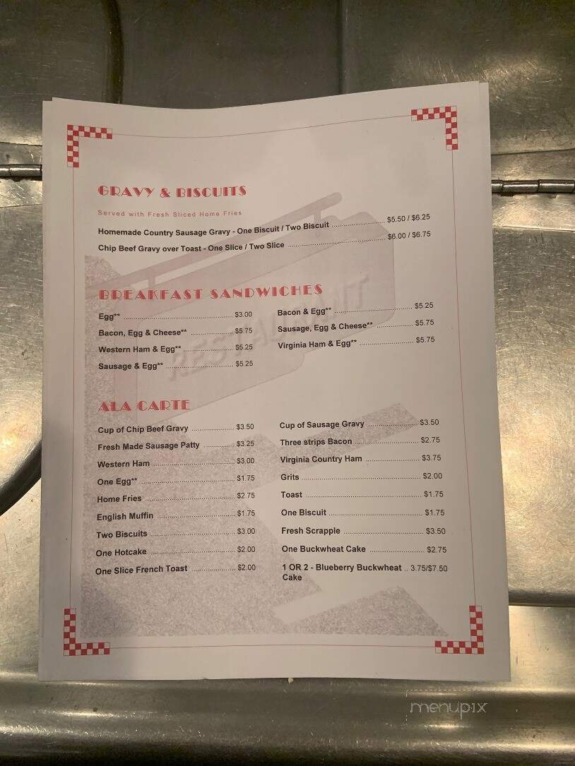 Southern Kitchen - New Market, VA menu_pic