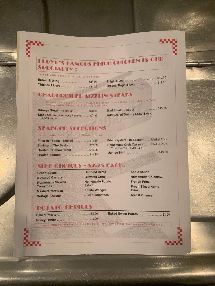Southern Kitchen - New Market, VA menu_pic