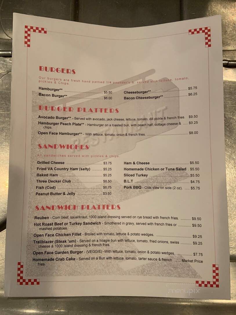 Southern Kitchen - New Market, VA menu_pic