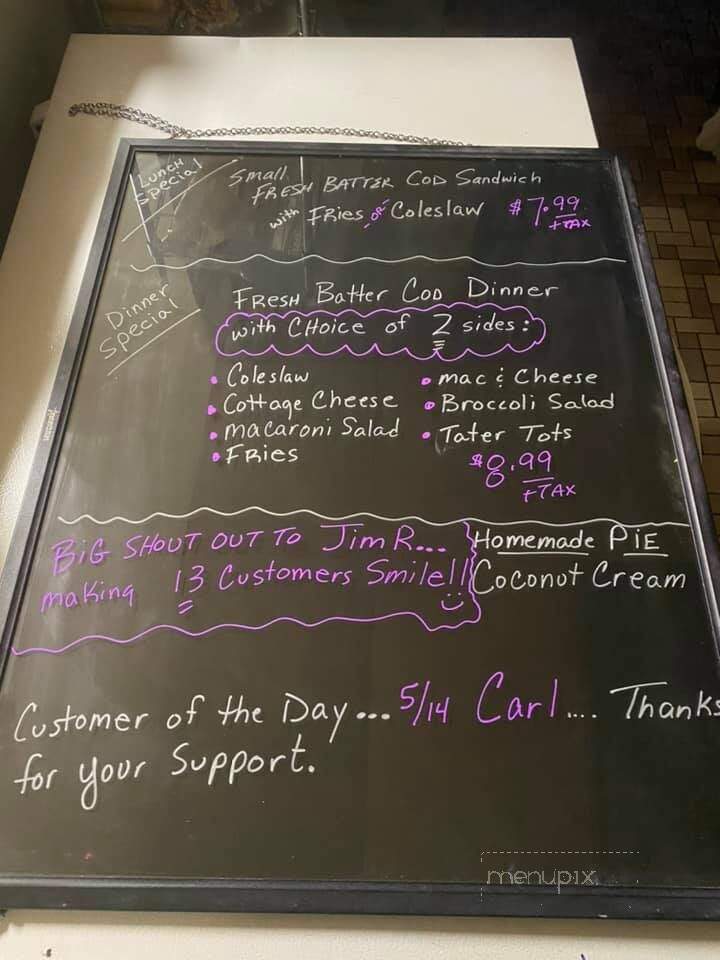 Barnhart's Soft Serve - Butler, PA menu_pic