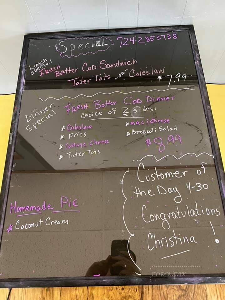 Barnhart's Soft Serve - Butler, PA menu_pic