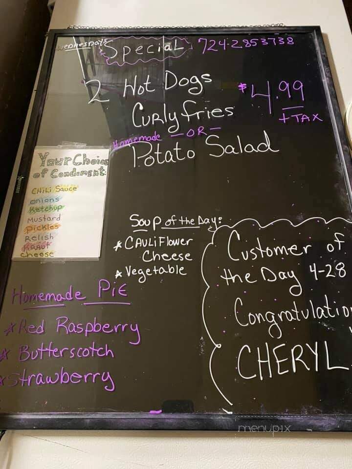 Barnhart's Soft Serve - Butler, PA menu_pic