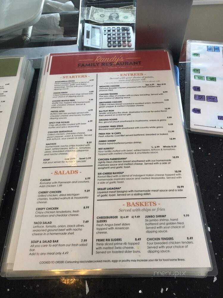 Randy's Family Restaurants - Denton Township, MI menu_pic
