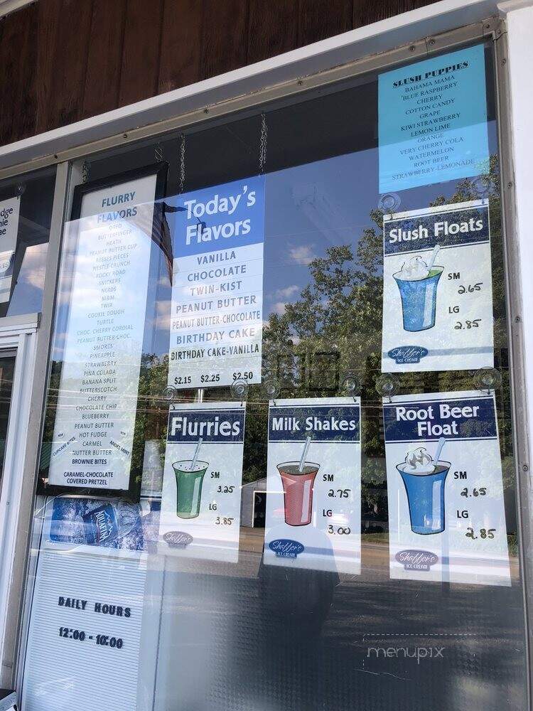 Shaffer's Frosty Freeze - Johnstown, PA menu_pic