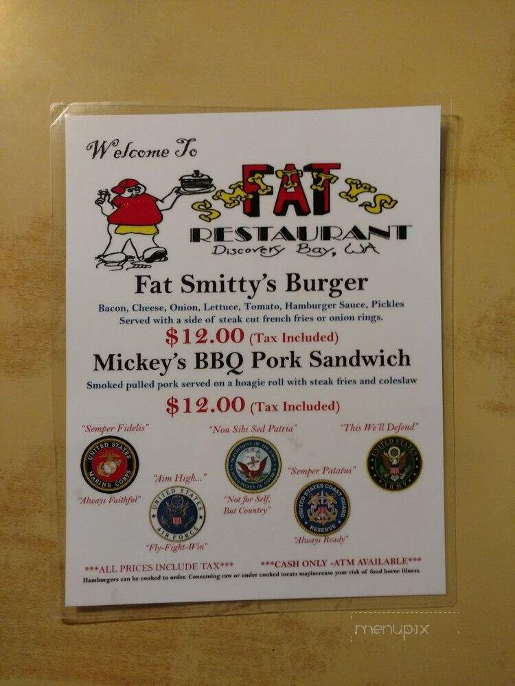 Fat Smitty's - Port Townsend, WA menu_pic