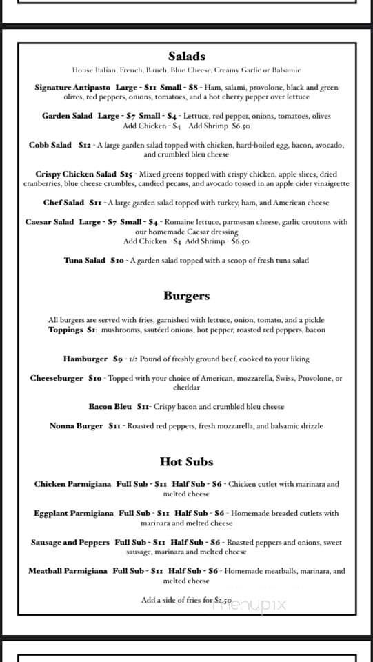 Sue's Restaurant - Saugerties, NY menu_pic
