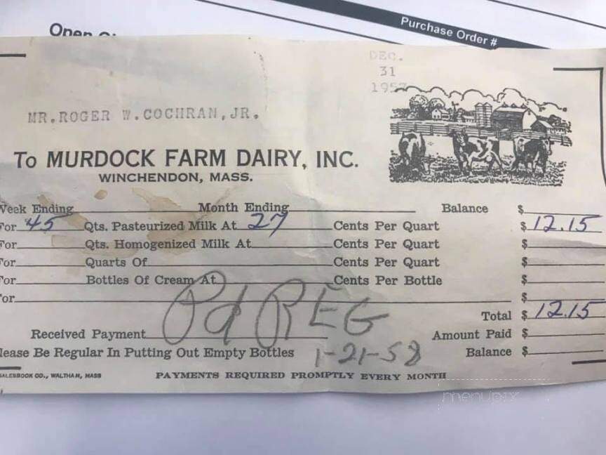 Murdock Farm Dairy - Winchendon, MA
