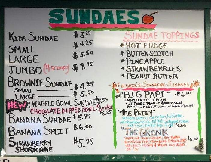 Frozen Freddies - Quincy, MA menu_pic