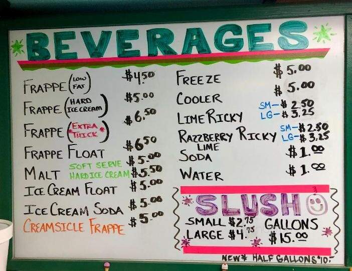 Frozen Freddies - Quincy, MA menu_pic