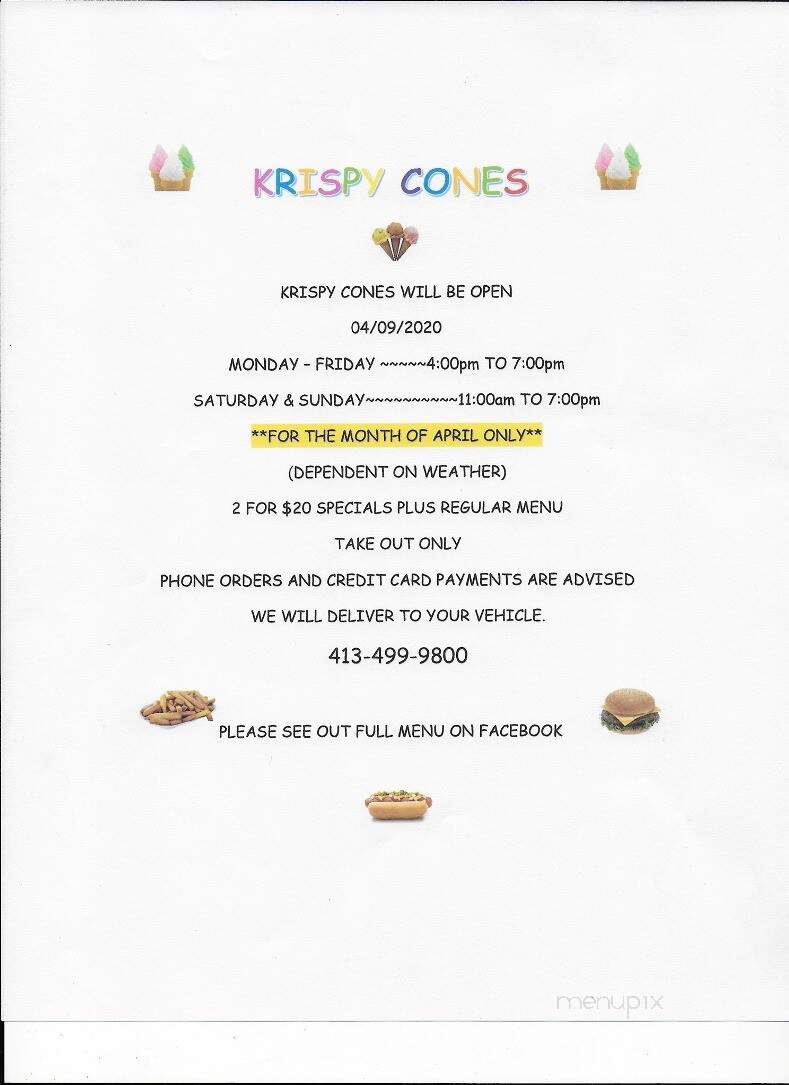 Krispy Cones Soft Serve Ice - Lanesborough, MA