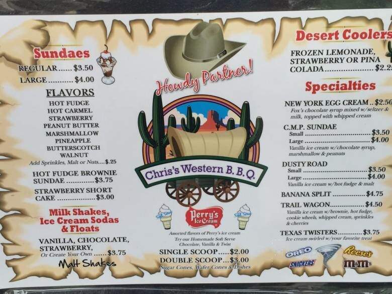 Chris's Western Beef - Meshoppen, PA menu_pic