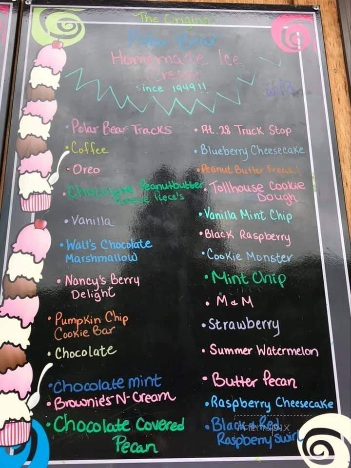 Polar Bear Homemade Ice Cream & More - Oneonta, NY menu_pic