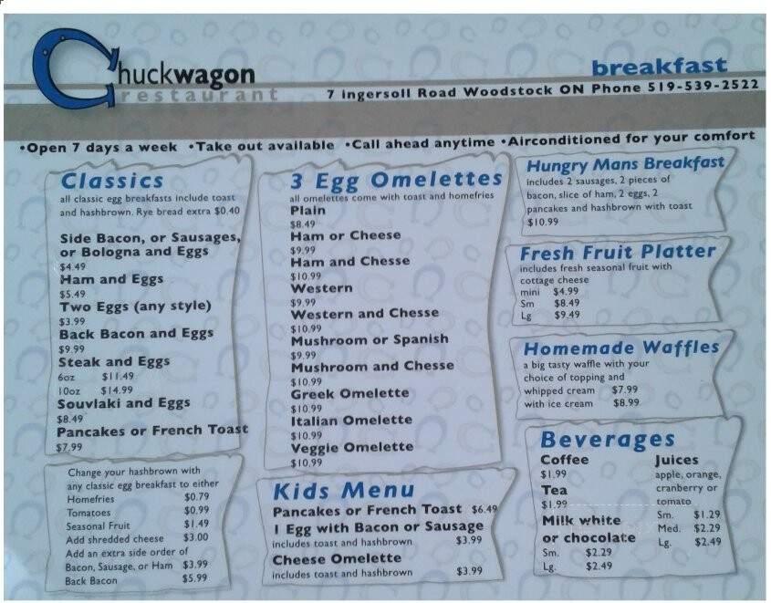 Chuckwagon Restaurant - Woodstock, ON