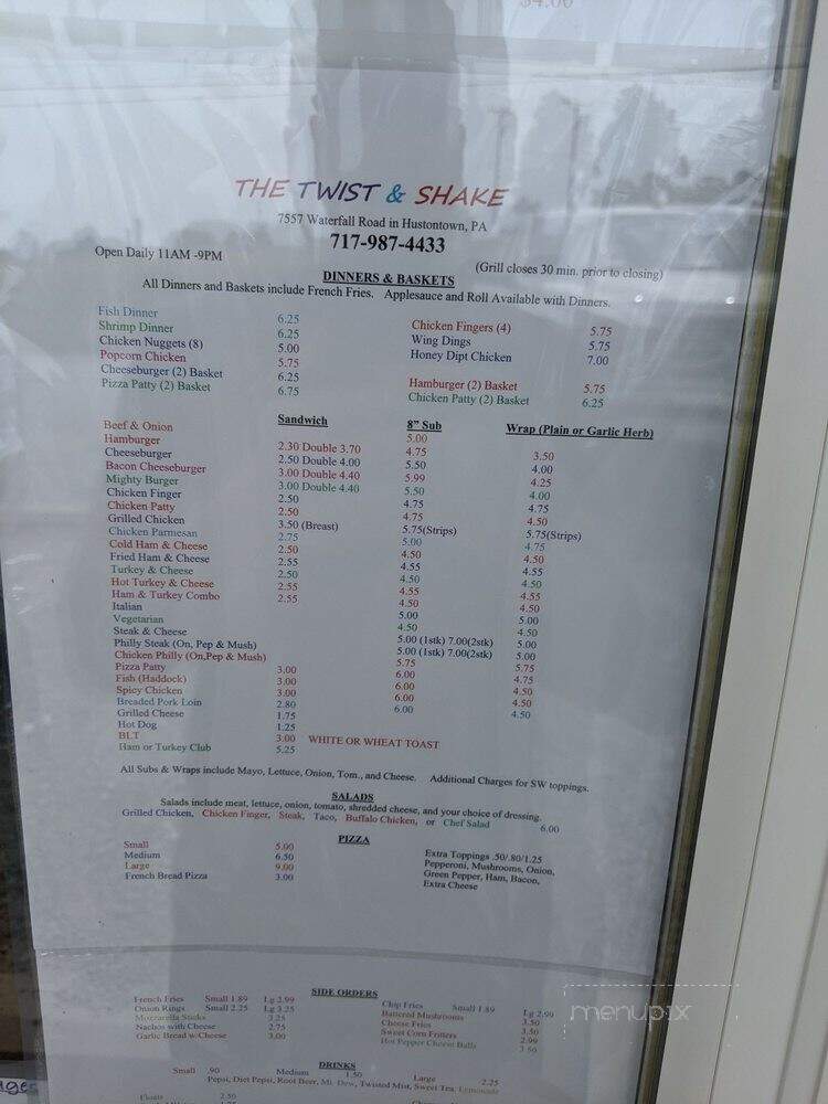 Twist & Shake - Hustontown, PA menu_pic