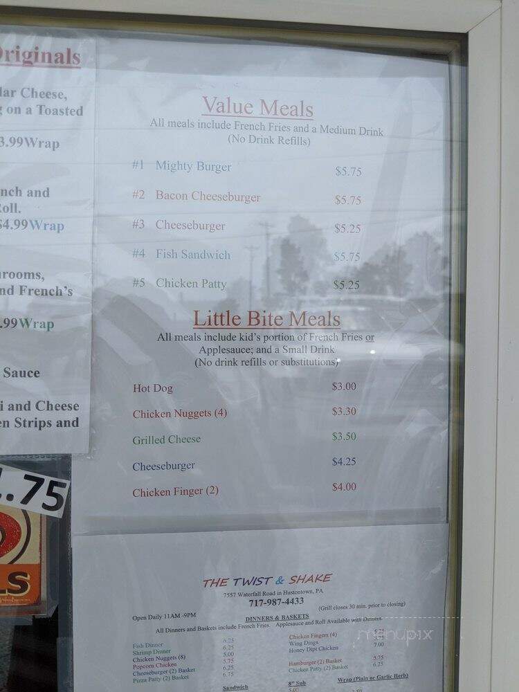Twist & Shake - Hustontown, PA menu_pic