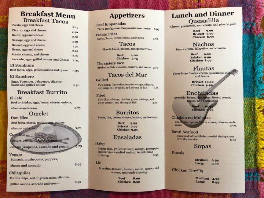 Taqueria El Mariachi - Danville, AR menu_pic