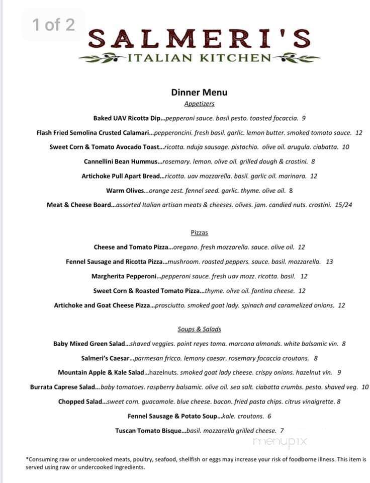 Salmeri's Italian Kitchen - Fort Mill, SC menu_pic