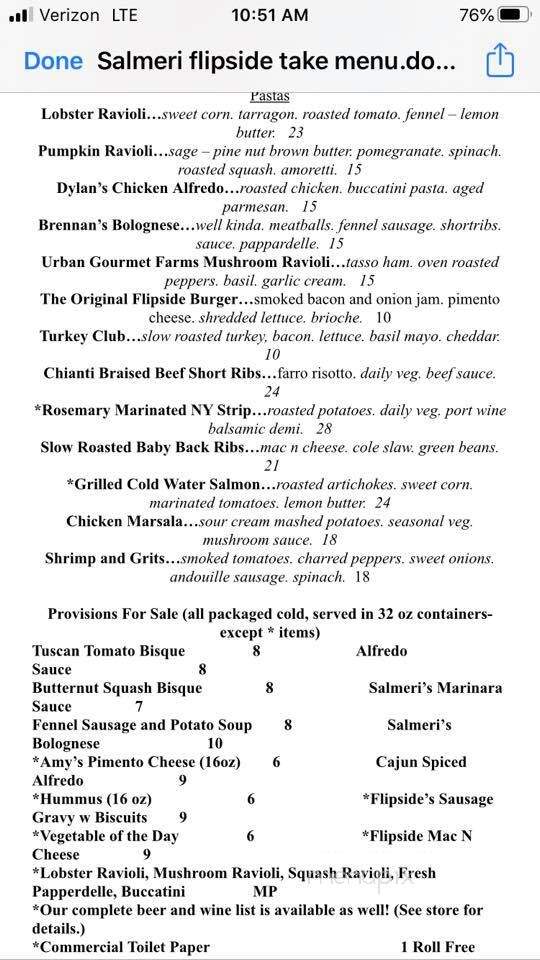 Salmeri's Italian Kitchen - Fort Mill, SC menu_pic