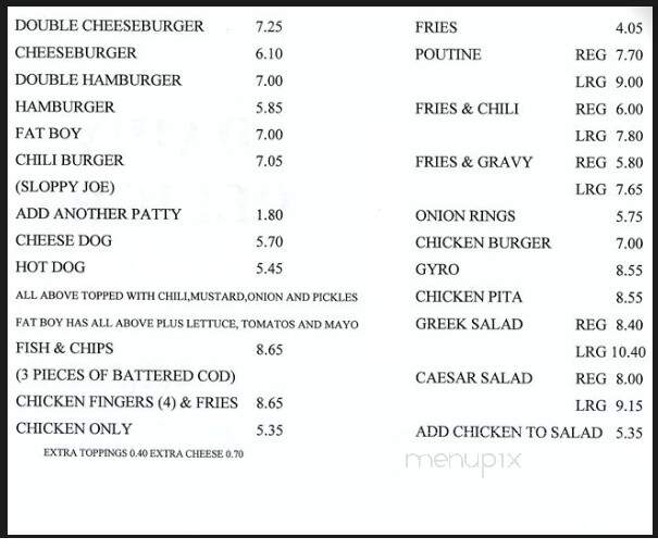 Dairy Delight - Winnipeg, MB menu_pic