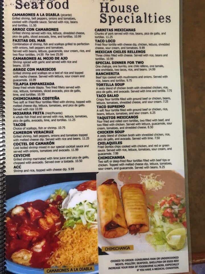 Tlaquepaque Mexican Restaurant - Galax, VA menu_pic
