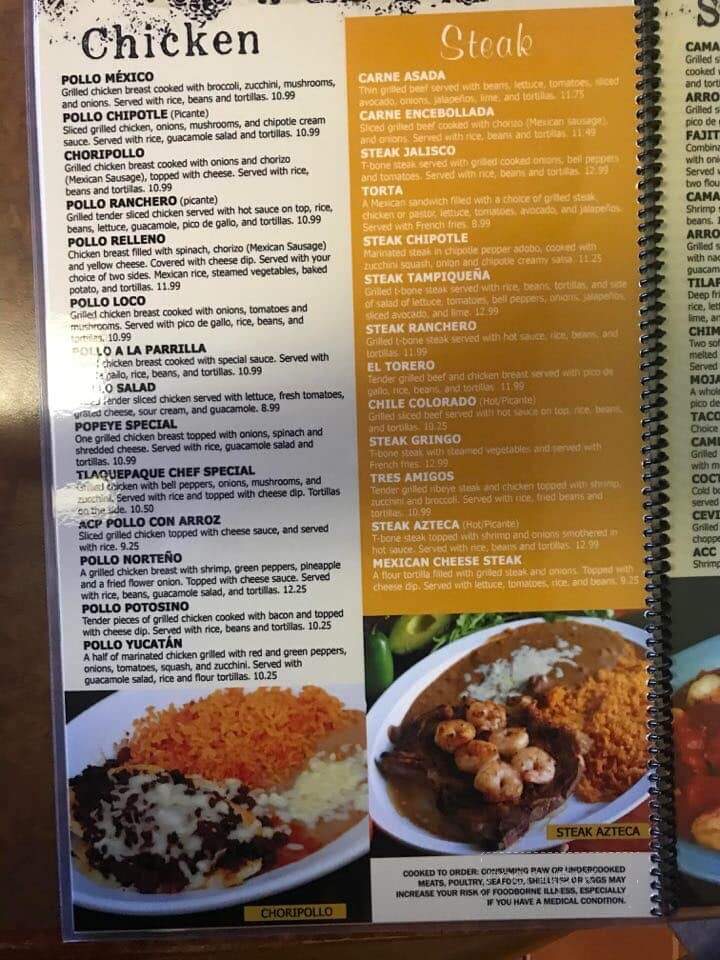 Tlaquepaque Mexican Restaurant - Galax, VA menu_pic