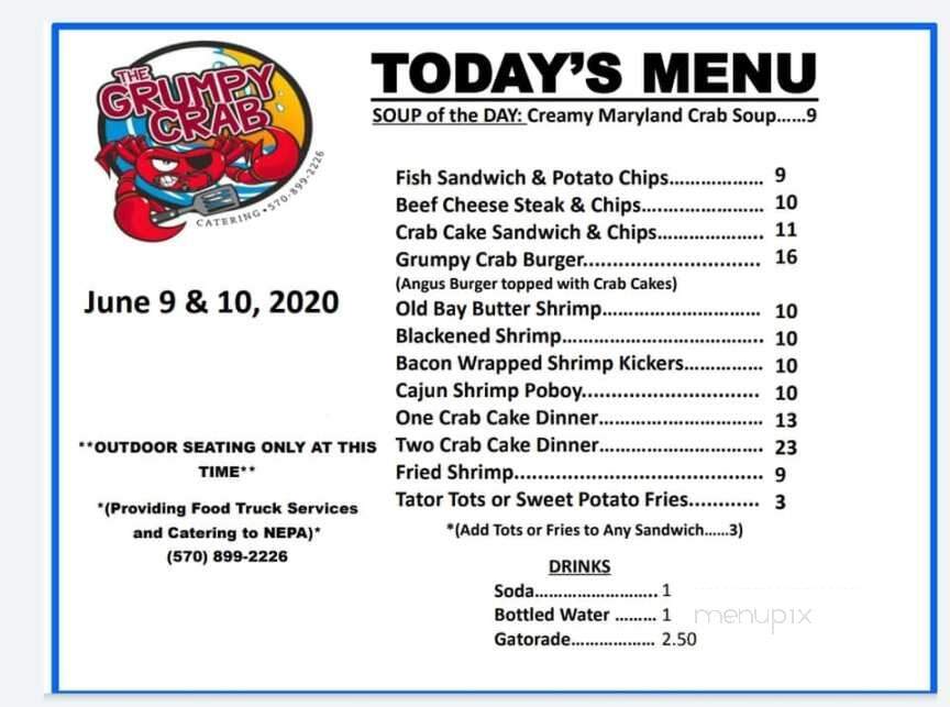 Honey Hole Winery - Drums, PA menu_pic