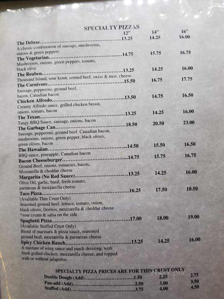 Roadhouse Pizzaria & Pub - Sublette, IL menu_pic