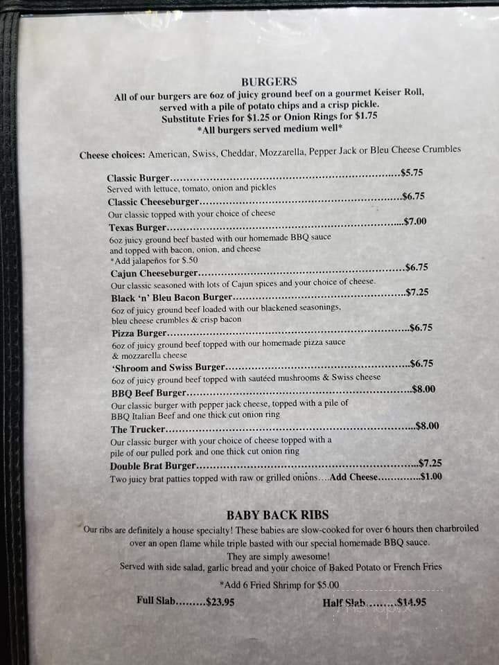Roadhouse Pizzaria & Pub - Sublette, IL menu_pic